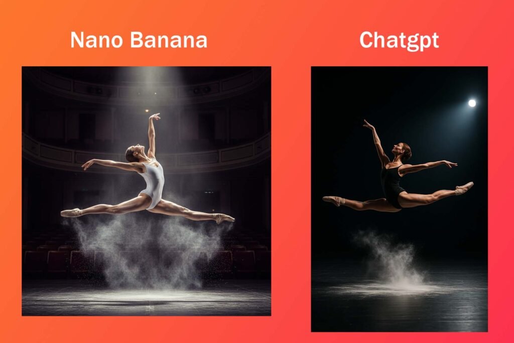 AI image generation showdown, a professional ballet